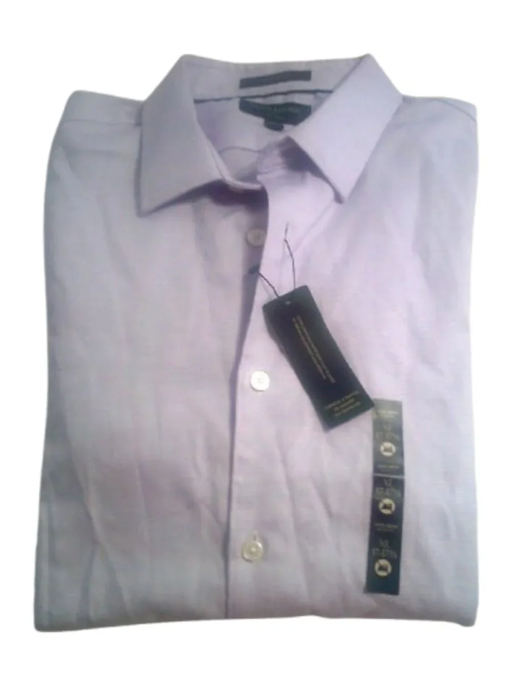 Banana Republic Mens Untucked Fit Dress Shirt Sz XL NWT Lavendar Color 46
